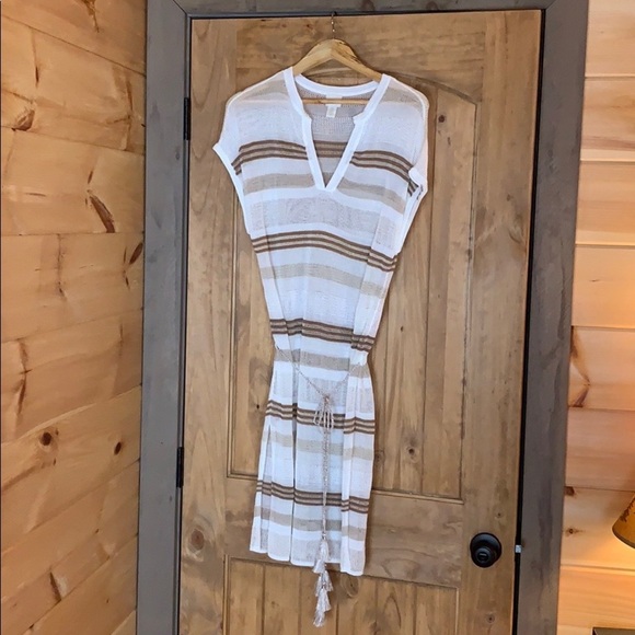 Chico’s striped belted tunic top Size Small - Picture 9 of 9